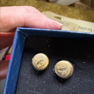 MCM Earring Made From Bag Hardware